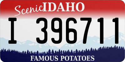 ID license plate I396711