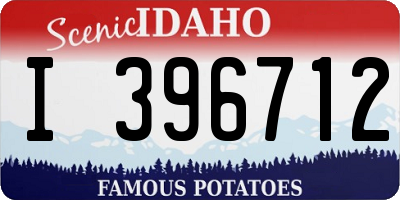 ID license plate I396712
