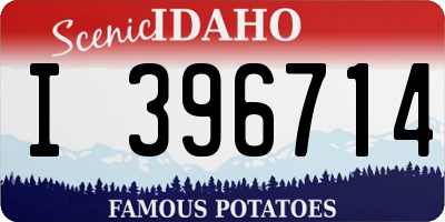 ID license plate I396714