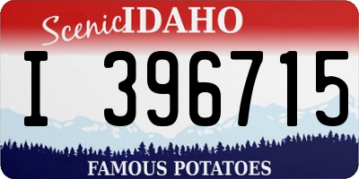ID license plate I396715