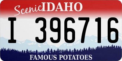 ID license plate I396716