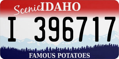 ID license plate I396717