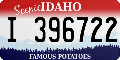 ID license plate I396722
