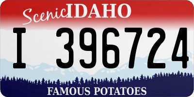 ID license plate I396724