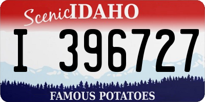 ID license plate I396727