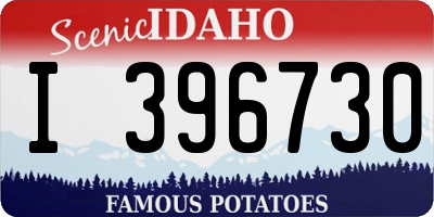 ID license plate I396730