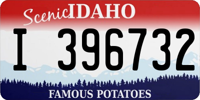 ID license plate I396732