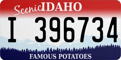 ID license plate I396734