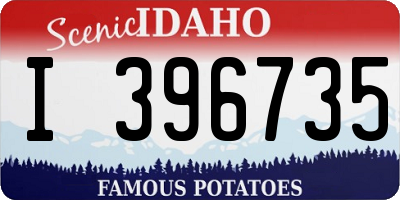 ID license plate I396735
