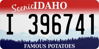 ID license plate I396741