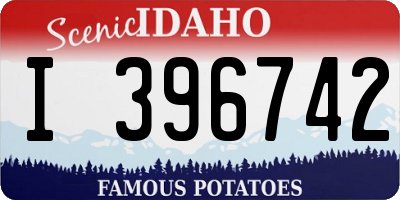 ID license plate I396742