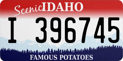 ID license plate I396745