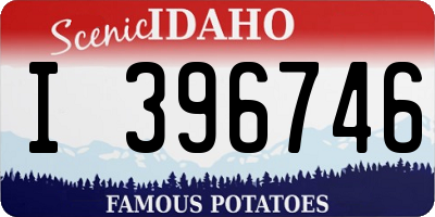 ID license plate I396746