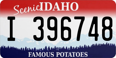 ID license plate I396748
