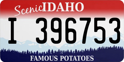 ID license plate I396753
