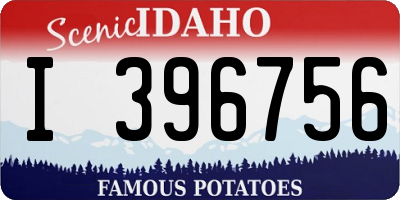 ID license plate I396756
