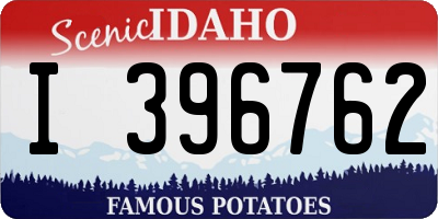 ID license plate I396762