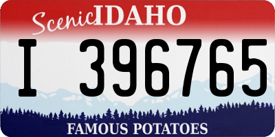 ID license plate I396765