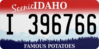 ID license plate I396766