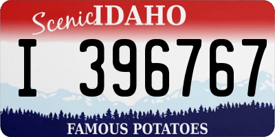 ID license plate I396767