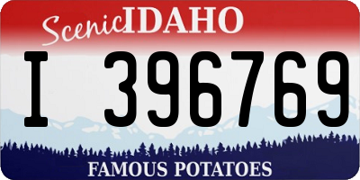 ID license plate I396769
