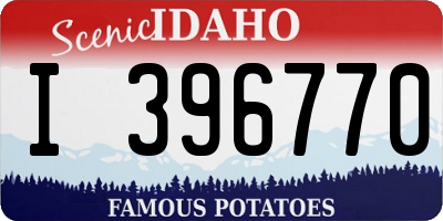 ID license plate I396770