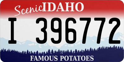 ID license plate I396772