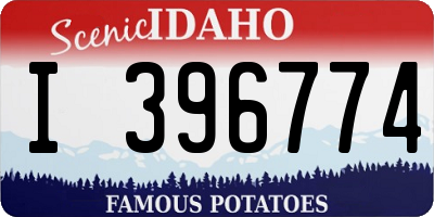 ID license plate I396774