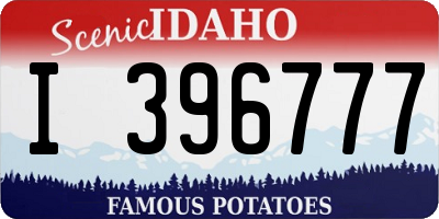 ID license plate I396777