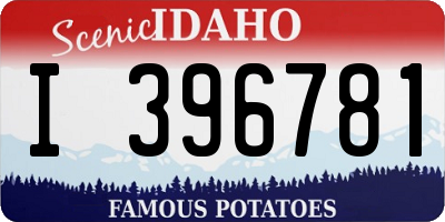 ID license plate I396781