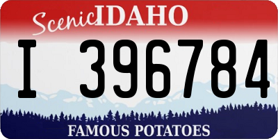 ID license plate I396784