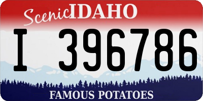 ID license plate I396786