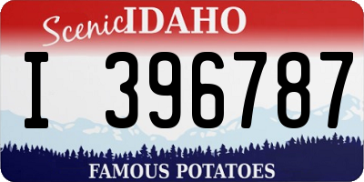 ID license plate I396787