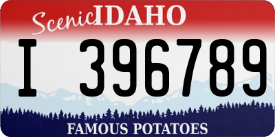 ID license plate I396789