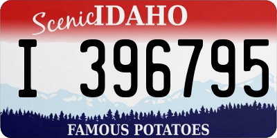 ID license plate I396795