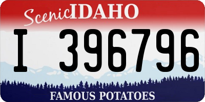ID license plate I396796
