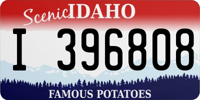 ID license plate I396808