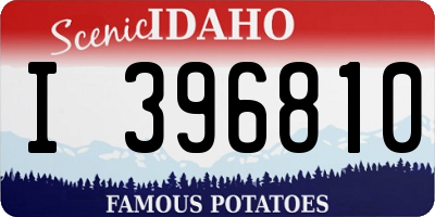 ID license plate I396810