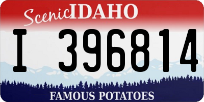 ID license plate I396814