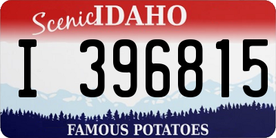 ID license plate I396815