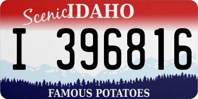 ID license plate I396816