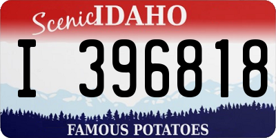 ID license plate I396818