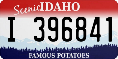 ID license plate I396841