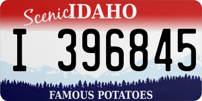 ID license plate I396845