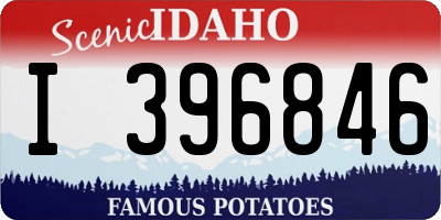 ID license plate I396846