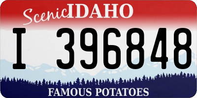 ID license plate I396848