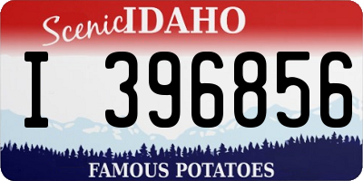 ID license plate I396856