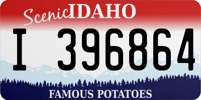 ID license plate I396864