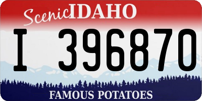 ID license plate I396870