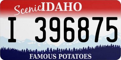 ID license plate I396875